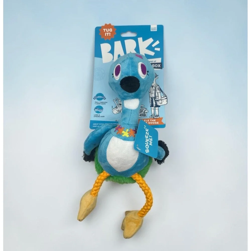 BarkBox Hawaii Unleashed‎ Ani The Nene Goose Squeaky Crinkly Dog Toy 14.5